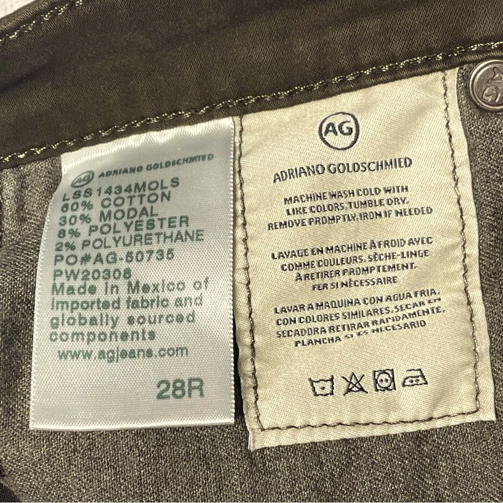 AG Adriano Goldschmied The Prima Cigarette Leg Jeans Dark Brown Women’s 28R - Picture 8 of 16